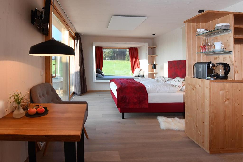Postel nebo postele na pokoji v ubytování roo'n Lodges#KOLM
