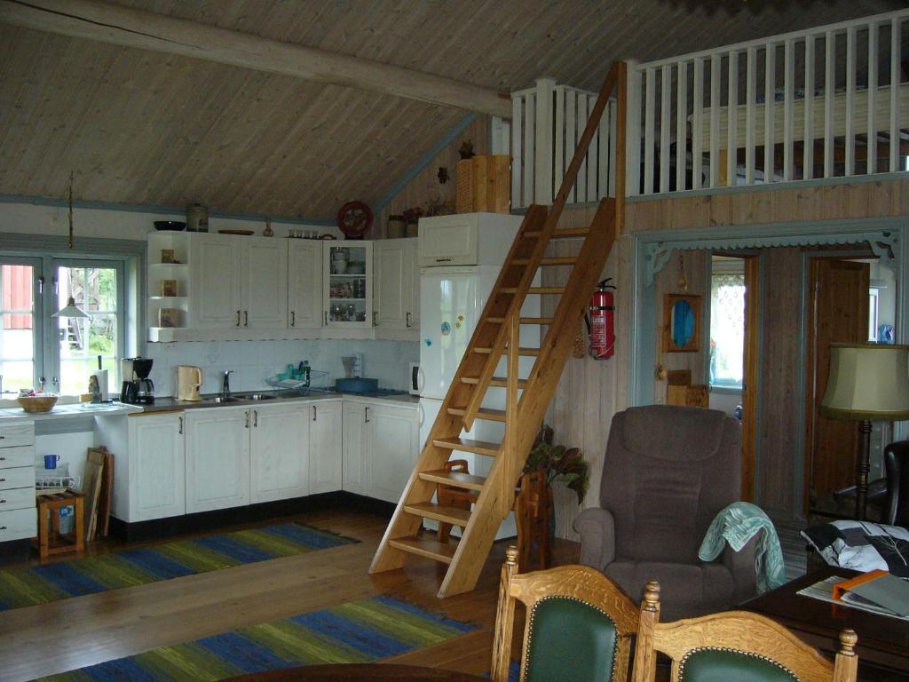 Kuchyň nebo kuchyňský kout v ubytování Panoramaboende