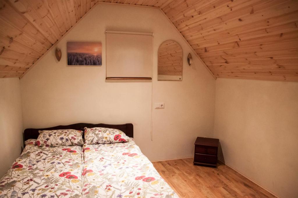Postel nebo postele na pokoji v ubytování Pullijärve Holiday Park