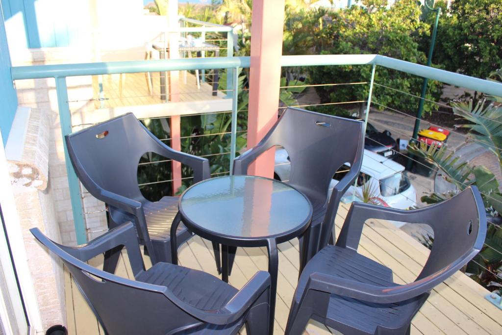 Balkón nebo terasa v ubytování Aqualuna Apartments