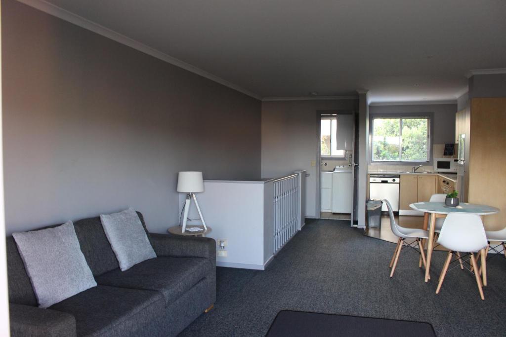 Kuchyň nebo kuchyňský kout v ubytování Aqualuna Apartments