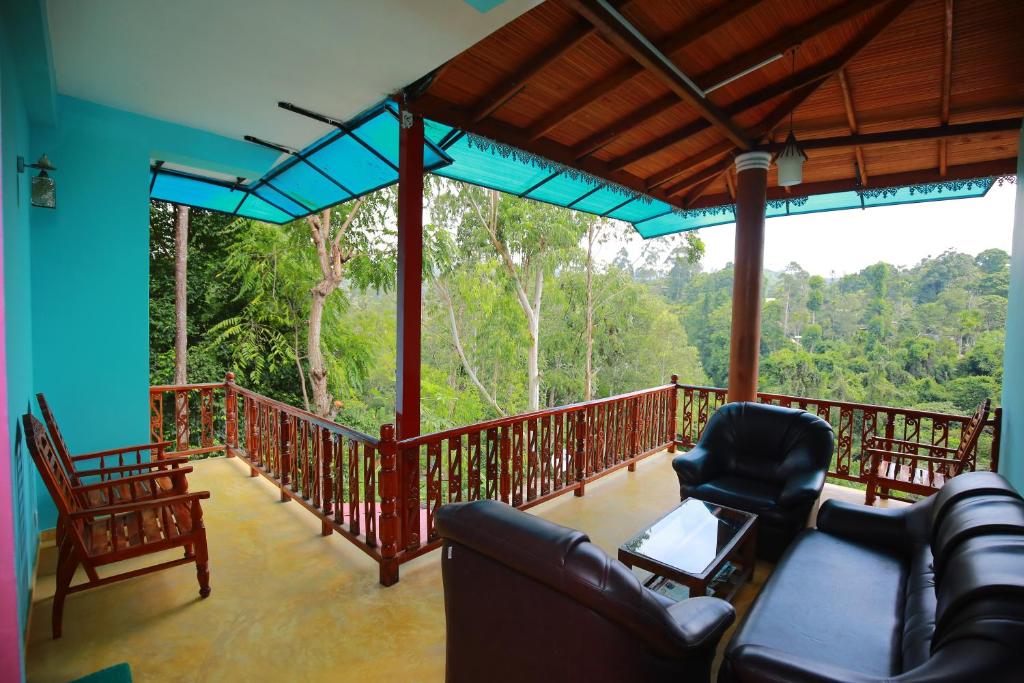 Balkón nebo terasa v ubytování Tea Forest Lodge
