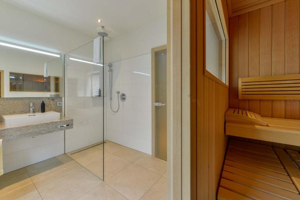 Koupelna v ubytování Hotel Pöker