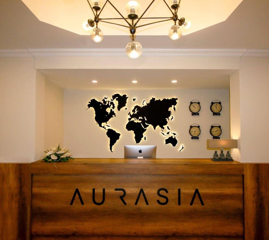 Сертификат, награда, вывеска или другой документ, выставленный в Aurasia Beach Hotel