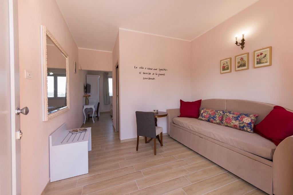 Posezení v ubytování Podere Abbazia b&b