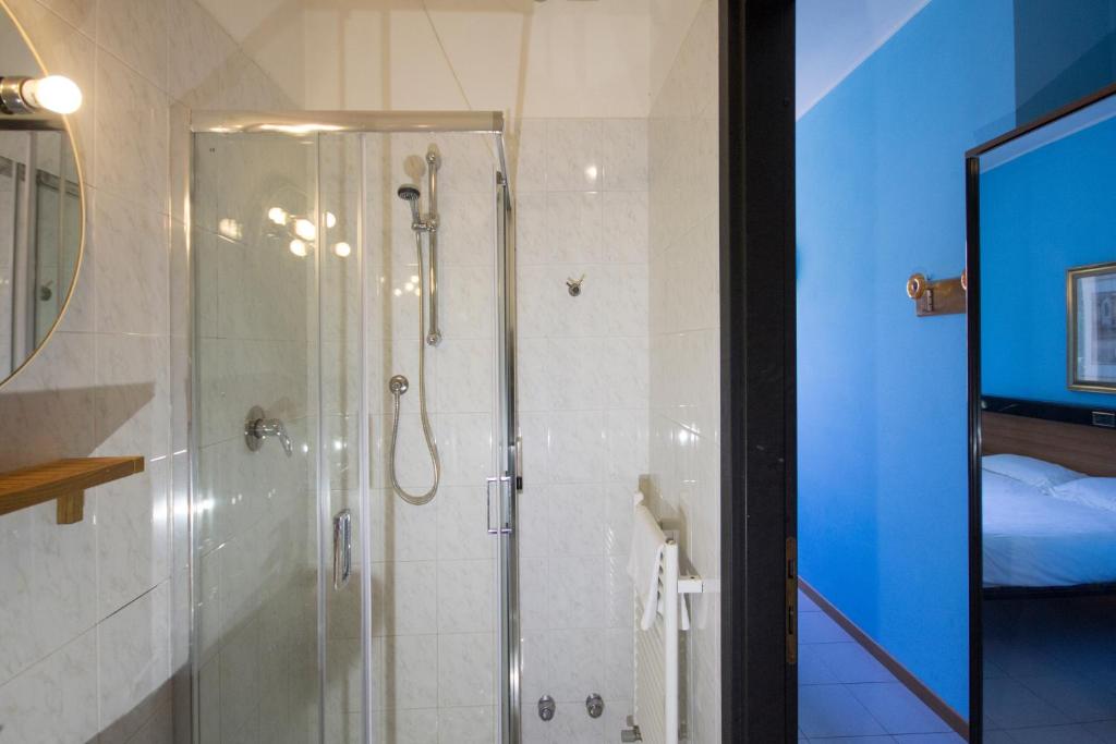 Koupelna v ubytování Albergo Sala