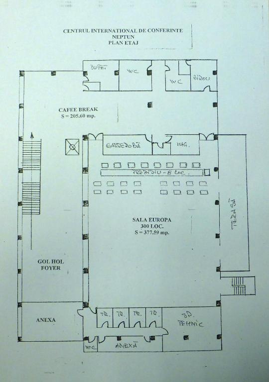 Půdorys ubytování Hotel Doina