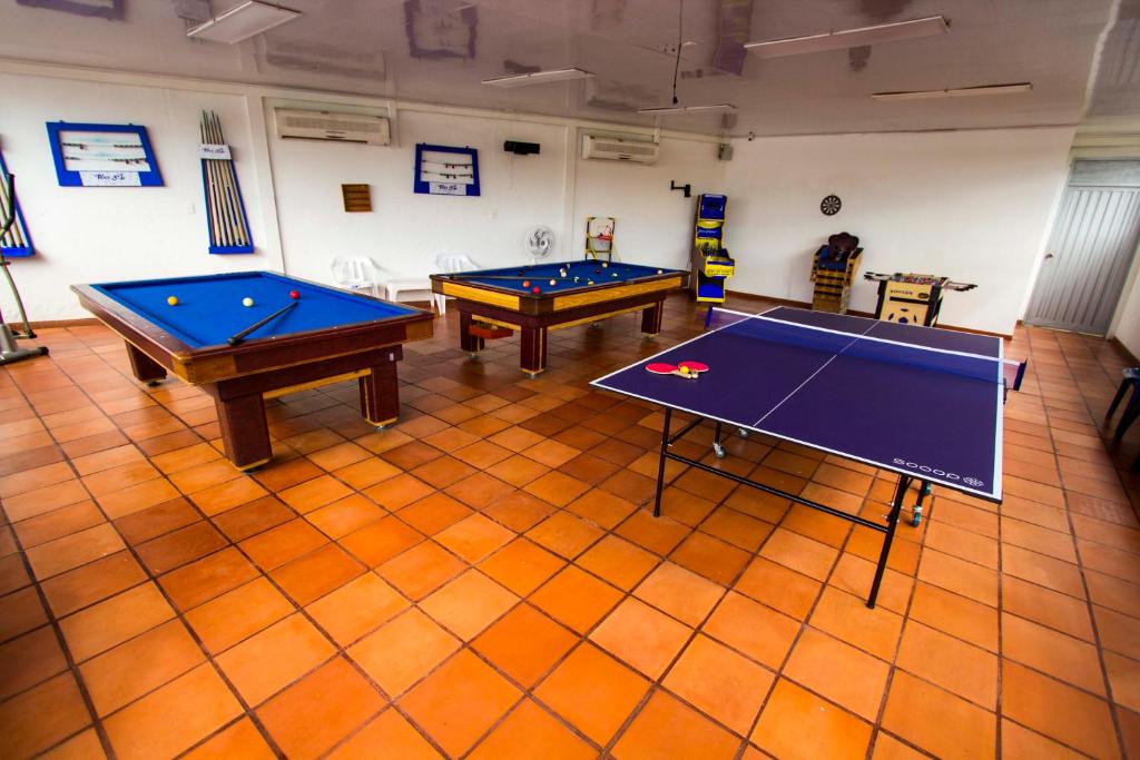 Herní místnost v ubytování Blue Star Hotel