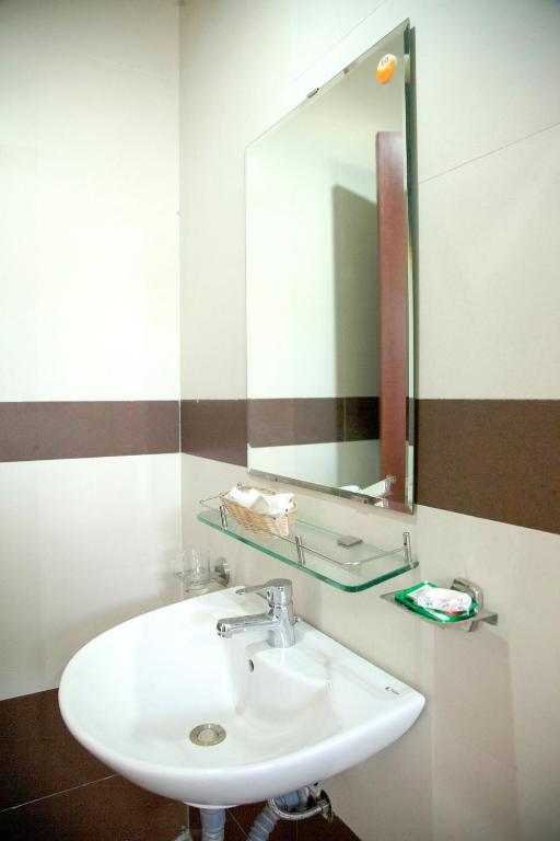 Koupelna v ubytování Hoang Thuy Sinh Hotel