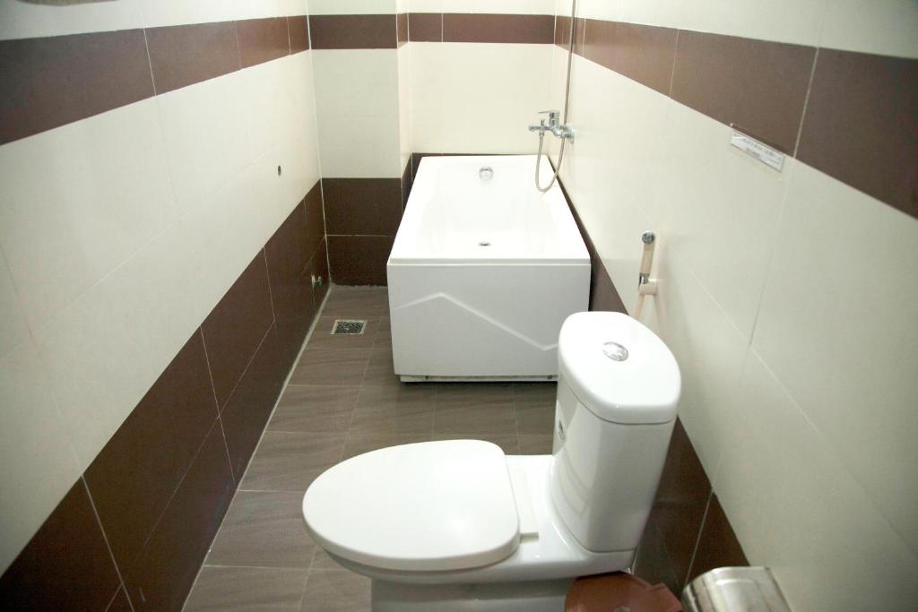 Koupelna v ubytování Hoang Thuy Sinh Hotel