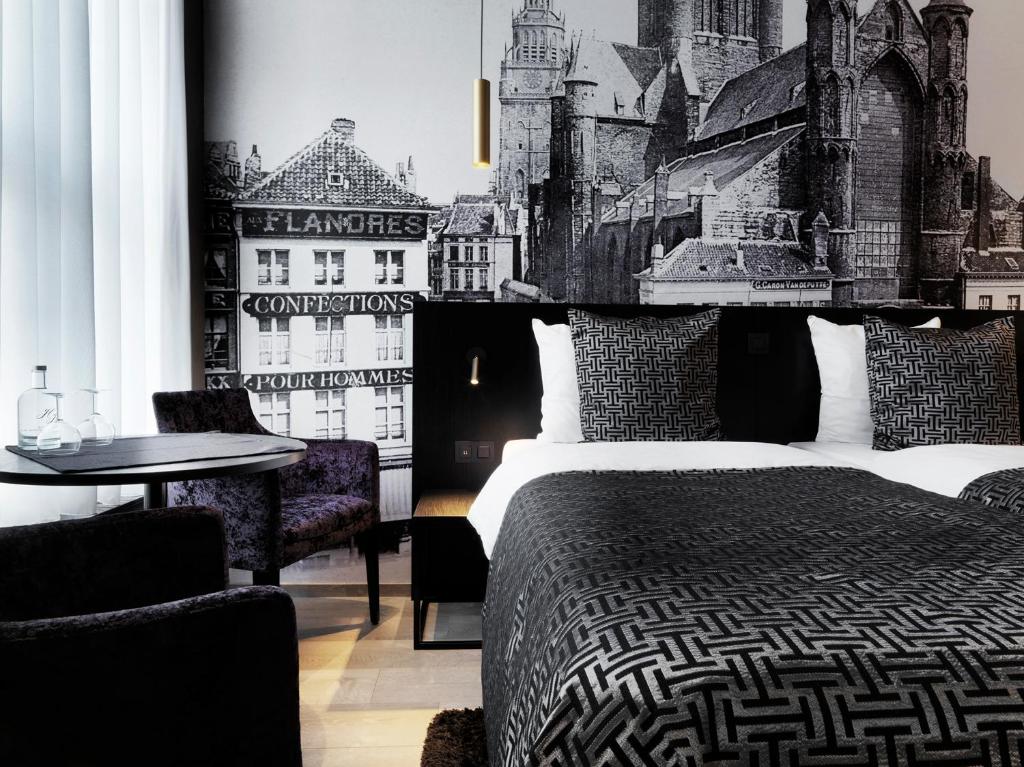 Postel nebo postele na pokoji v ubytování Hotel Harmony