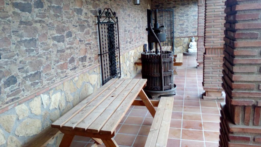 Patio nebo venkovní prostory v ubytování Cueva El Jaraiz
