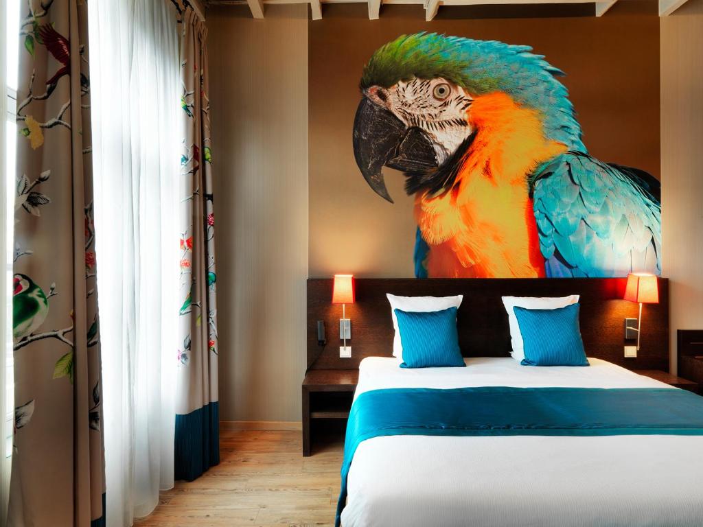 Postel nebo postele na pokoji v ubytování Hotel Harmony