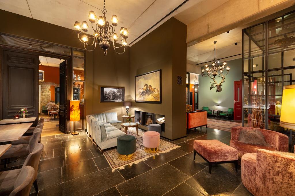 Posezení v ubytování Hotel Rittergut Osthoff