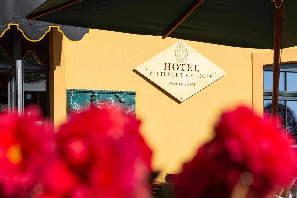 Certifikát, hodnocení, plakát nebo jiný dokument vystavený v ubytování Hotel Rittergut Osthoff