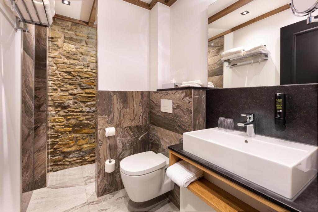 Koupelna v ubytování Hotel Rittergut Osthoff