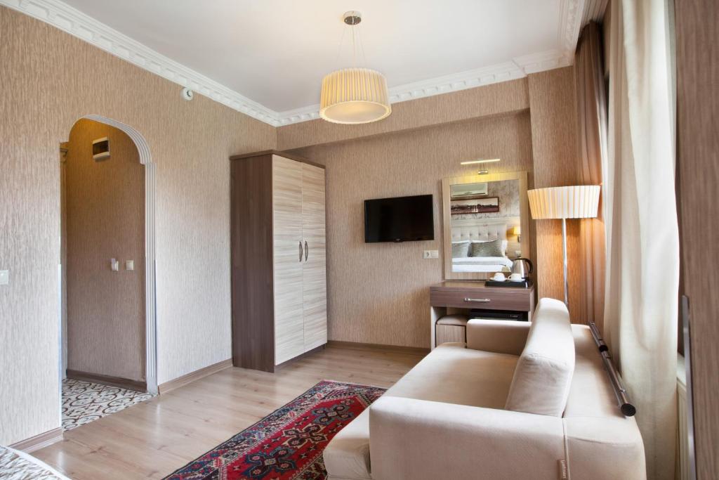 TV a/nebo společenská místnost v ubytování Sultanahmet inn Hotel