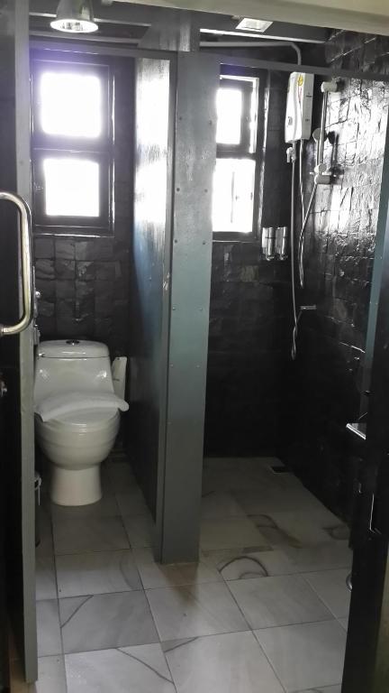 Koupelna v ubytování Eco Hostel