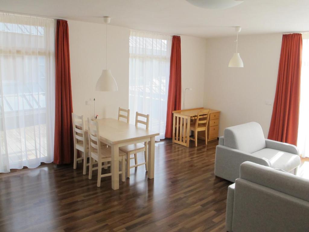 Posezení v ubytování Apartmán Boubín na Kvildě