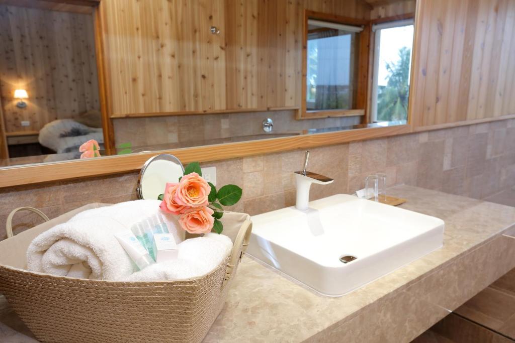 Koupelna v ubytování Country Story B&B