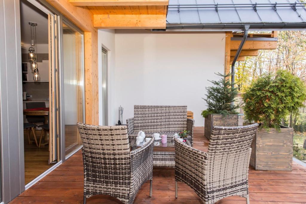 Patio lub wspólna przestrzeń na świeżym powietrzu w obiekcie Gerlach