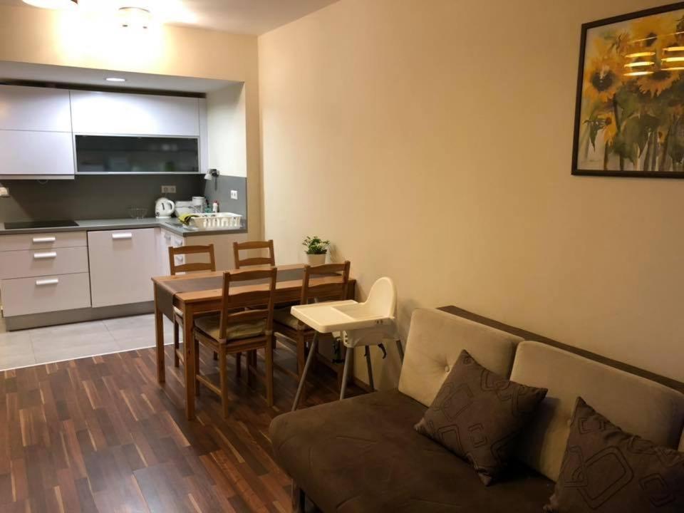 Kuchyň nebo kuchyňský kout v ubytování Velence Wellness Apartman