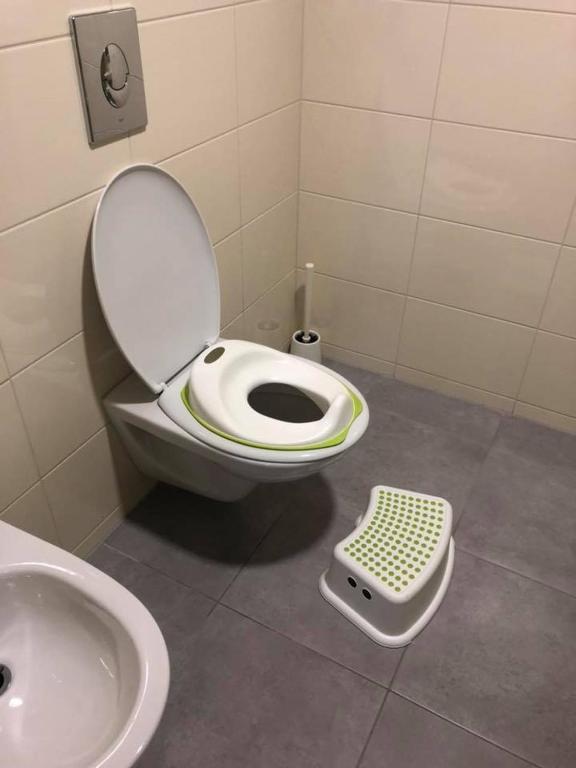 Koupelna v ubytování Velence Wellness Apartman