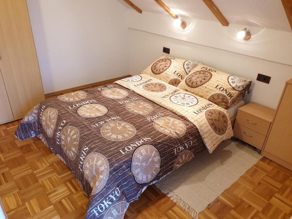 Postel nebo postele na pokoji v ubytování Apartman Miramare