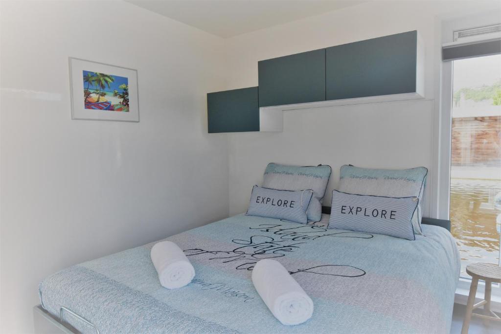 Postel nebo postele na pokoji v ubytování Boatlodge, Anegada