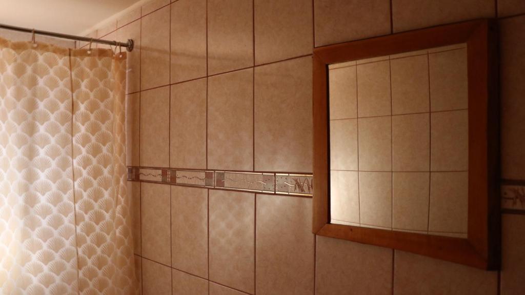 Koupelna v ubytování Cabañas Aitue