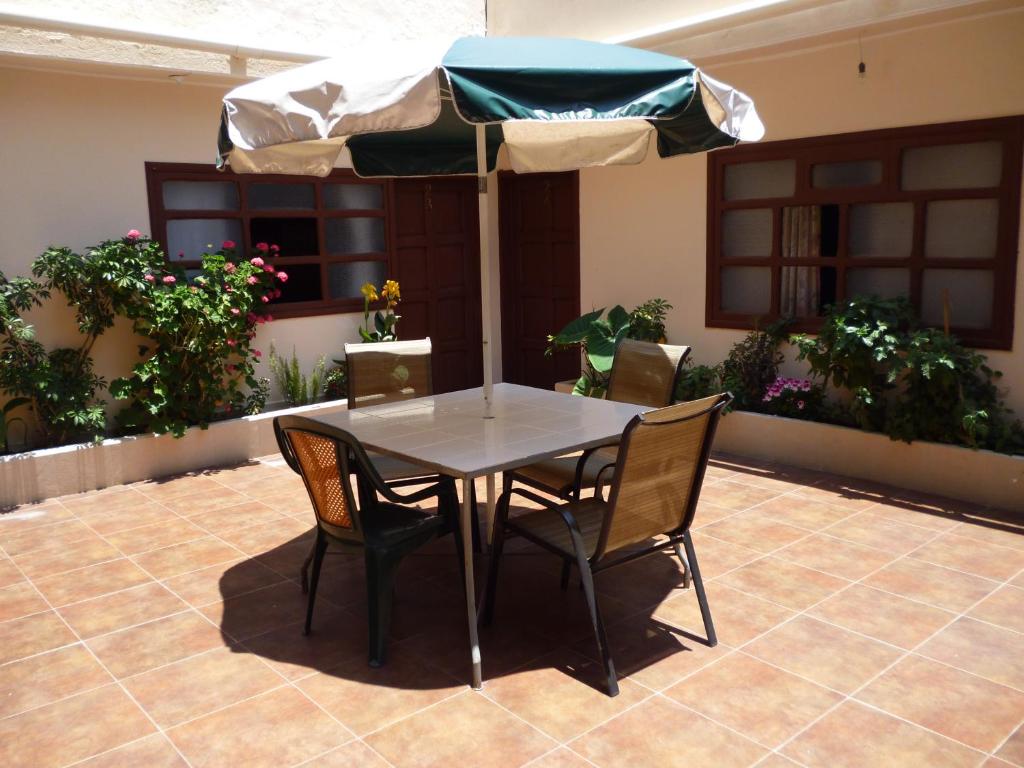 Patio nebo venkovní prostory v ubytování Hotel San Martin