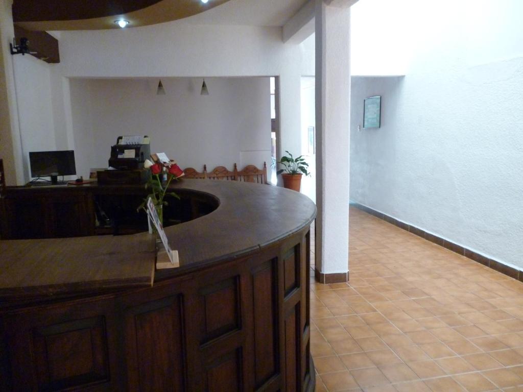 Kuchyň nebo kuchyňský kout v ubytování Hotel San Martin