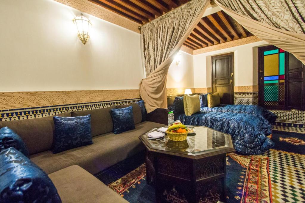 Posezení v ubytování Riad Myra