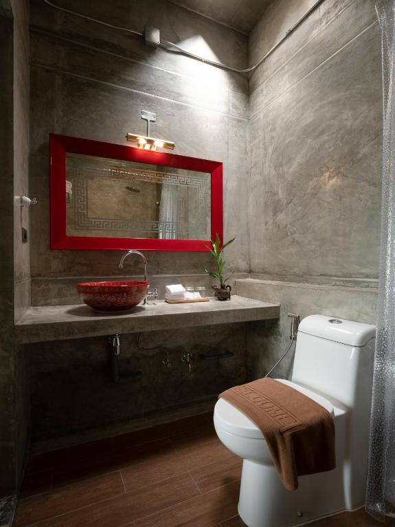 Koupelna v ubytování Kasayapi Hotel