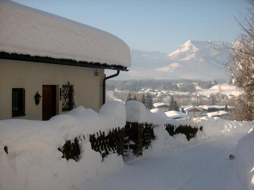 Ferienchalet Panoramablick v zimě