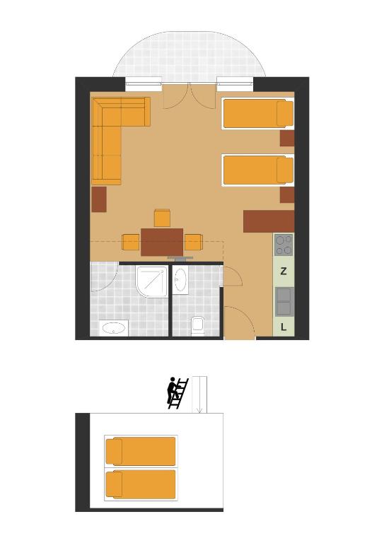 Půdorys ubytování Villa Jura Pokoje Gościnne