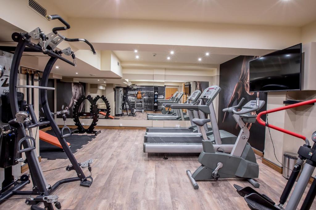 Fitness centrum a/nebo fitness zařízení v ubytování Park Hotel Diament Wroclaw