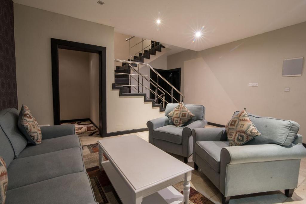 Posezení v ubytování W Residence Kandy