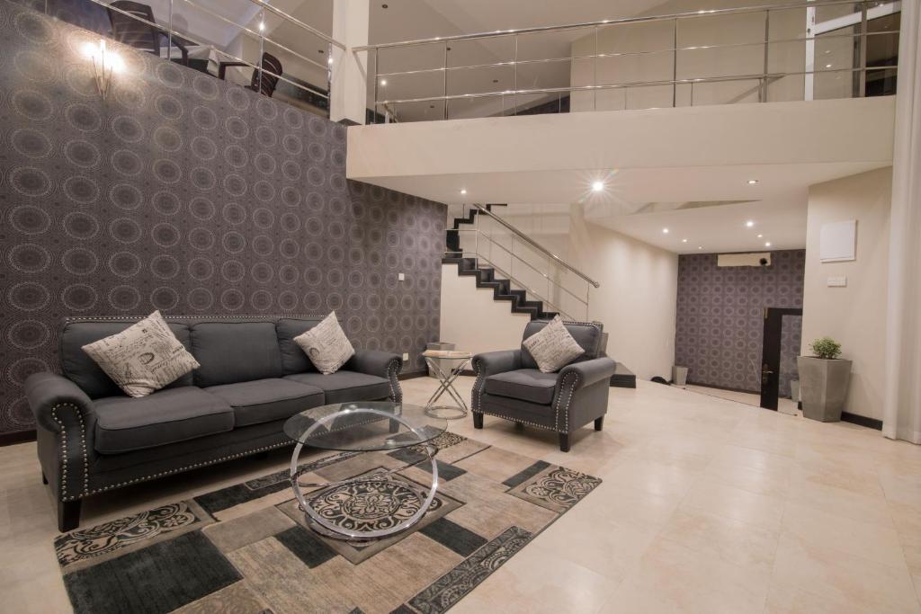 Posezení v ubytování W Residence Kandy