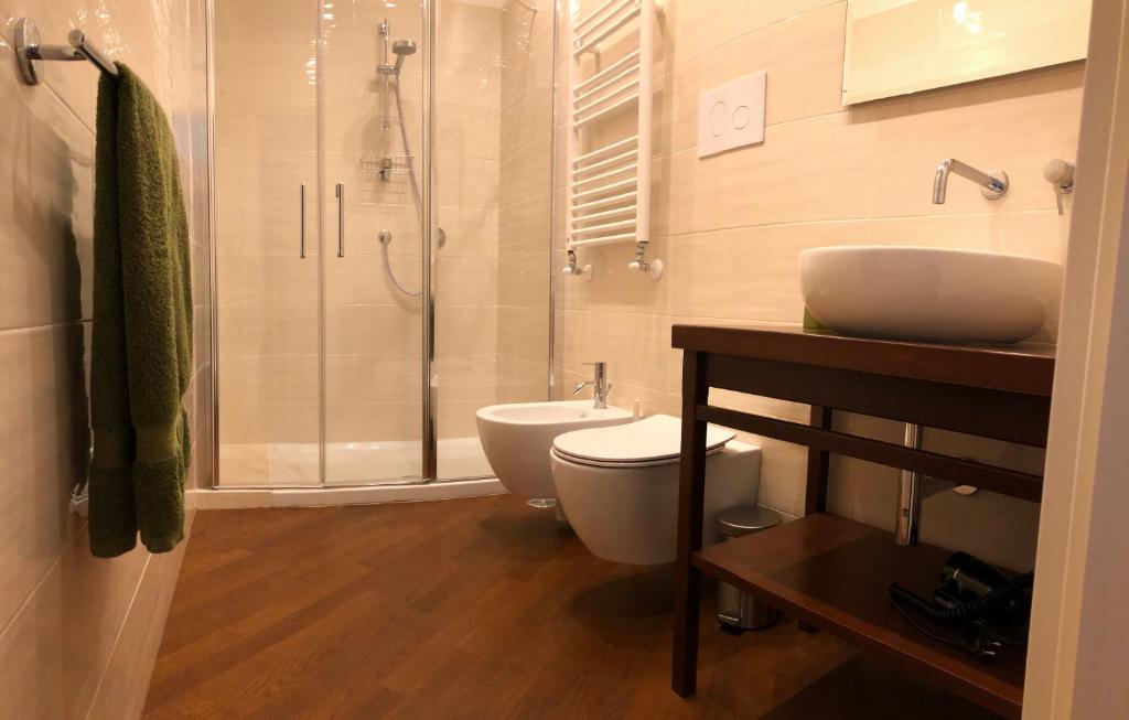 Koupelna v ubytování All'Angolo B&B