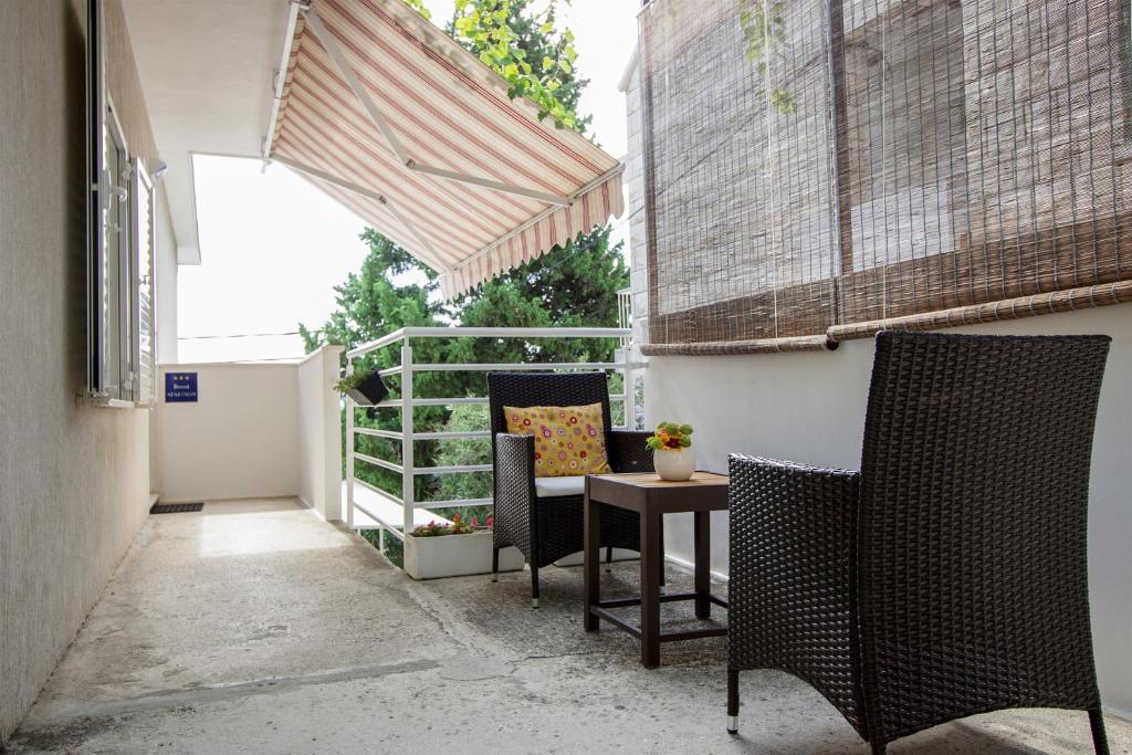 Balkón nebo terasa v ubytování Apartment Mirela