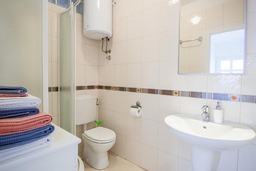 Koupelna v ubytování Apartment Mirela