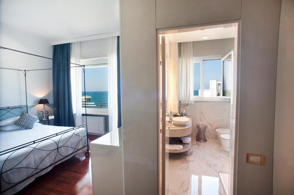 Koupelna v ubytování Grand Hotel Passetto