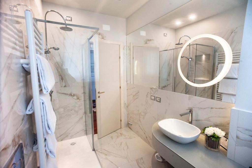 Koupelna v ubytování Grand Hotel Passetto