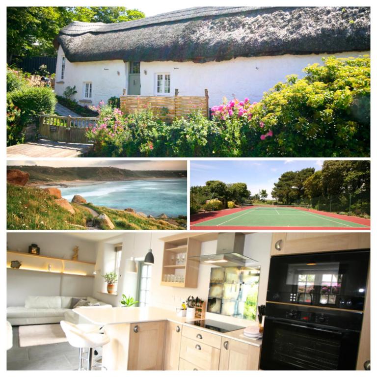Putsborough Manor 3 Self Catering Cottages with Beach a short walk dog friendly all year, On site Tennis, Play Area, Paddock, Spa baths, BBQ, Private Gardens, Superfast WIFI - 