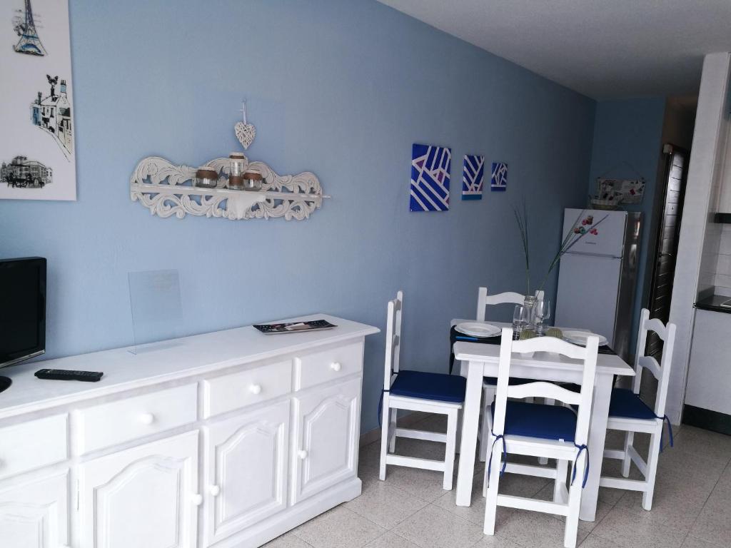 Kuchyň nebo kuchyňský kout v ubytování Apartamento LE SOLEIL de Fuerteventura