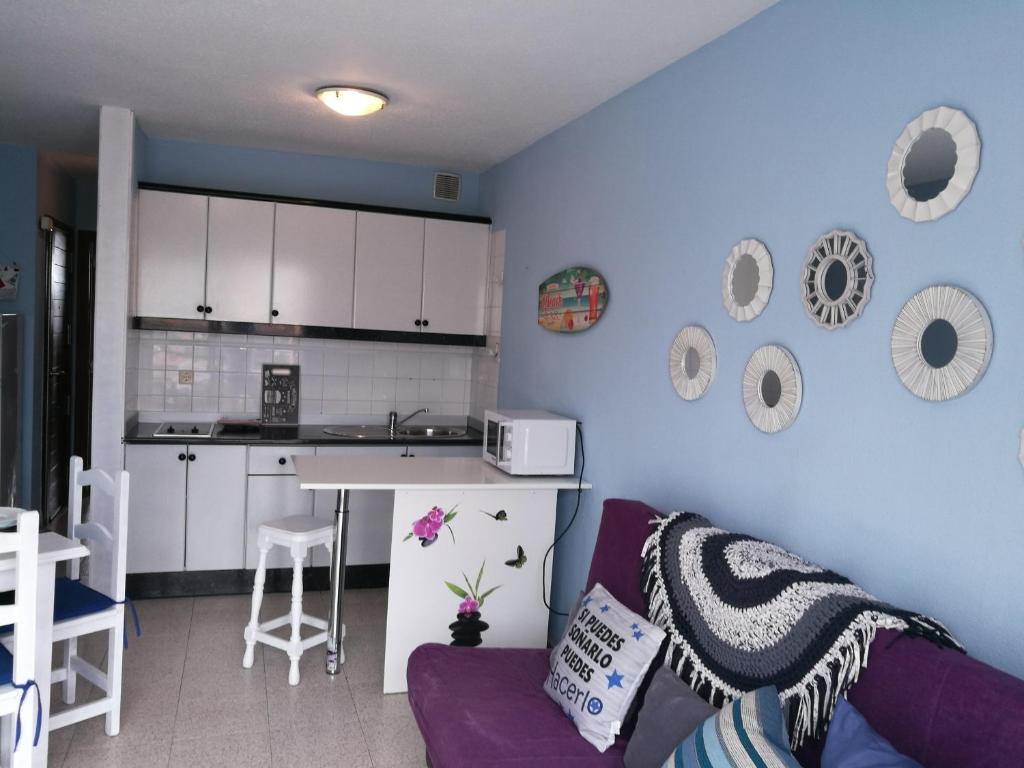 Kuchyň nebo kuchyňský kout v ubytování Apartamento LE SOLEIL de Fuerteventura