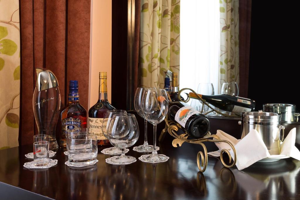 Nápoje v ubytování Kazakhstan Hotel