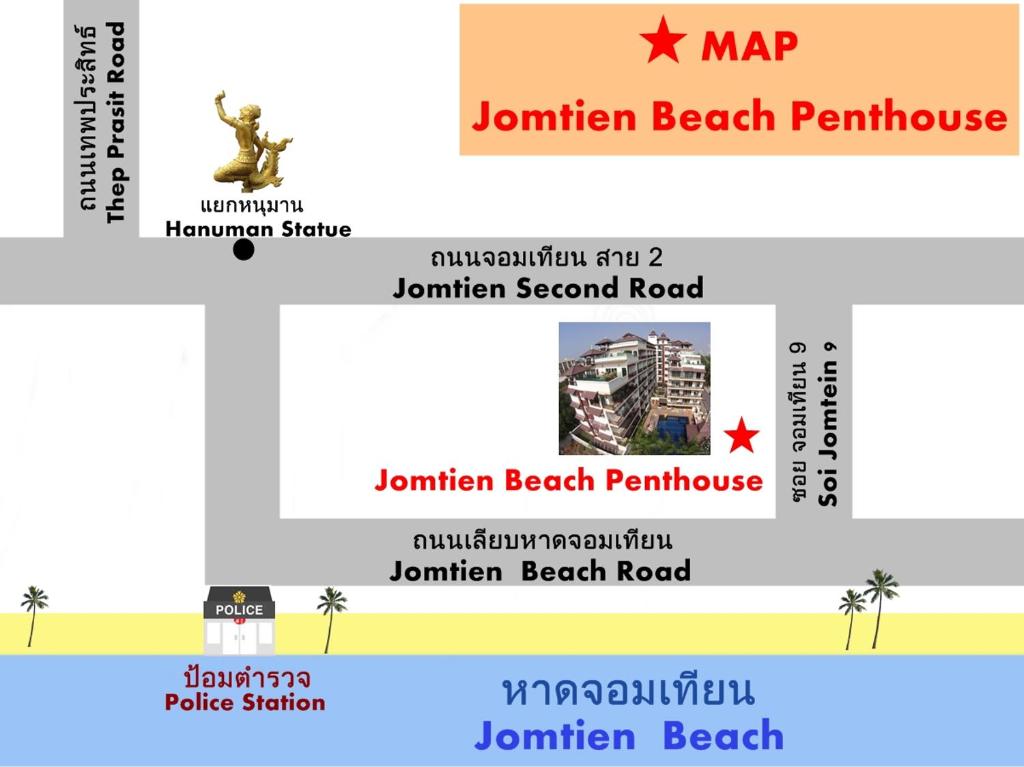 Jomtien Beach Penthouses Condo - Resim 37