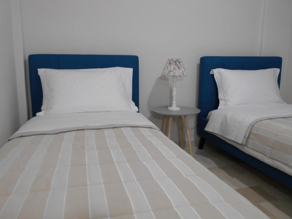 Posteľ alebo postele v izbe v ubytovaní Meteora Deluxe Apartment / amazing view